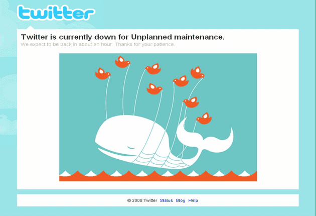 Twitter fail whale